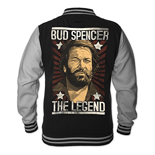 Bud Spencer Herren Legend College Jacket (schwarz) (S)