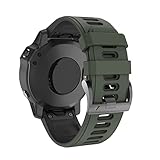 BANDKIT Schnellverschluss-Armband für Garmin Fenix 7 7X 6X Pro Watch Easyfit Armband für Fenix 6 Pro für Garmin Fenix 5X 5 Watch, 22mm Fenix 7, Achat