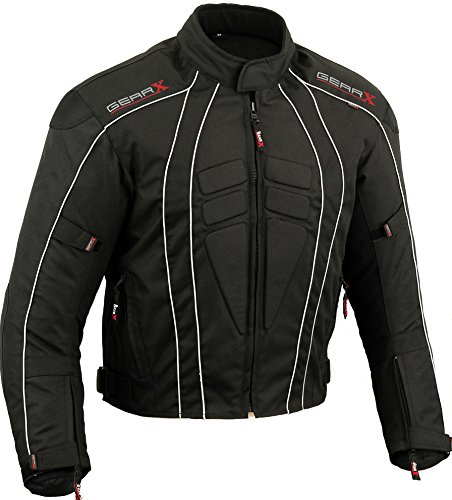 Dry-Lite Motorradjacke Wasserdichter reflektierender Schutz, XL