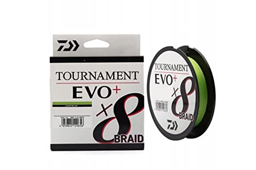 Daiwa Tournament X8 Braid EVO+ 0,16mm 135m Chartreuse geflochtene Angelschnur