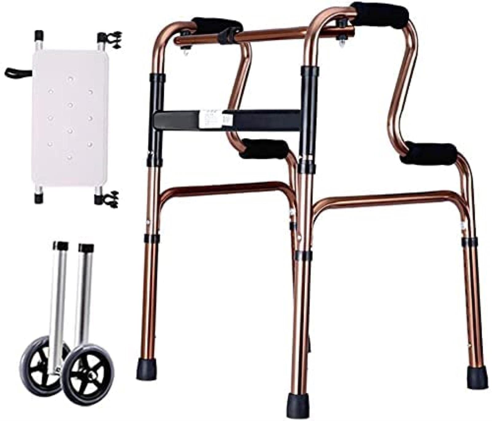 Rollator Walkerility Gehhilfe für Erwachsene Ältere Stand Aufrechte Gehhilfen für Senioren, Ältere mit Sitz und Rädern, Verstellbare Gehhilfen (1# 1#) Sehnsucht nach Vorwärts