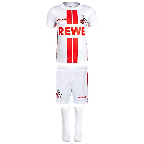 uhlsport 1. FC Köln Heim Mini Kit 2020 2021 Sponsor Logo Kinder Gr 80-86