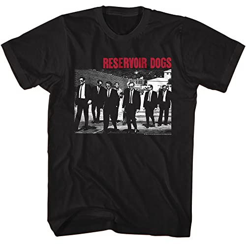 Reservoir Hunde T-Shirt Group Shot Erwachsene Kurzarm T-Shirt 90er Jahre Filme Grafik Tees, Schwarz, XL