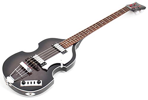 Hofner 4 Saiten Zündung Violine Bass Transparent Schwarz Rechtshänder (HI-BB-TBK)