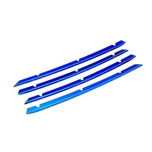 Frontspoiler Lippe Für Toyota Für Camry LE XLE 2018 2019 2020 Edelstahl Vorne Mitte Stoßfänger Grille Racing Grill Molding Trim Frontstoßstange Spoiler(Blue Stainless)