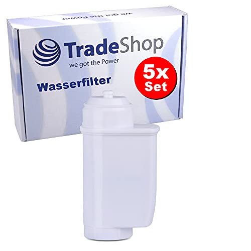 5x Trade-Shop Ersatz Wasserfilter / Filterpatrone für Siemens EQ.6 plus S700 TE657503DE TE657M03DE 00407332 TE657509DE S800 TE658509DE Kaffeemaschine