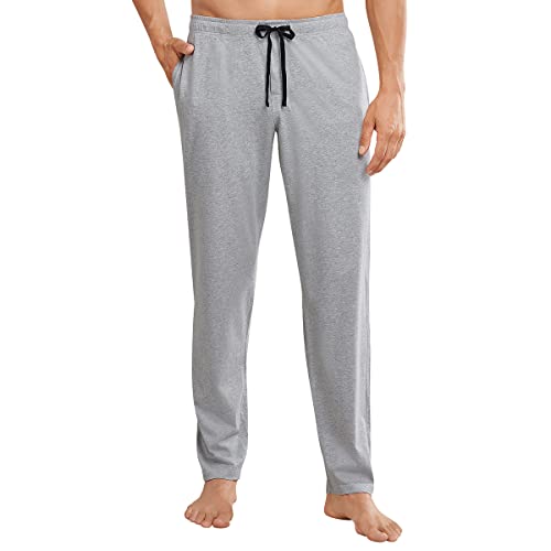 Schiesser Herren Mix & Relax Hose Lang Schlafanzughose, Grau (Mel. 203), Large (Herstellergröße: 052)