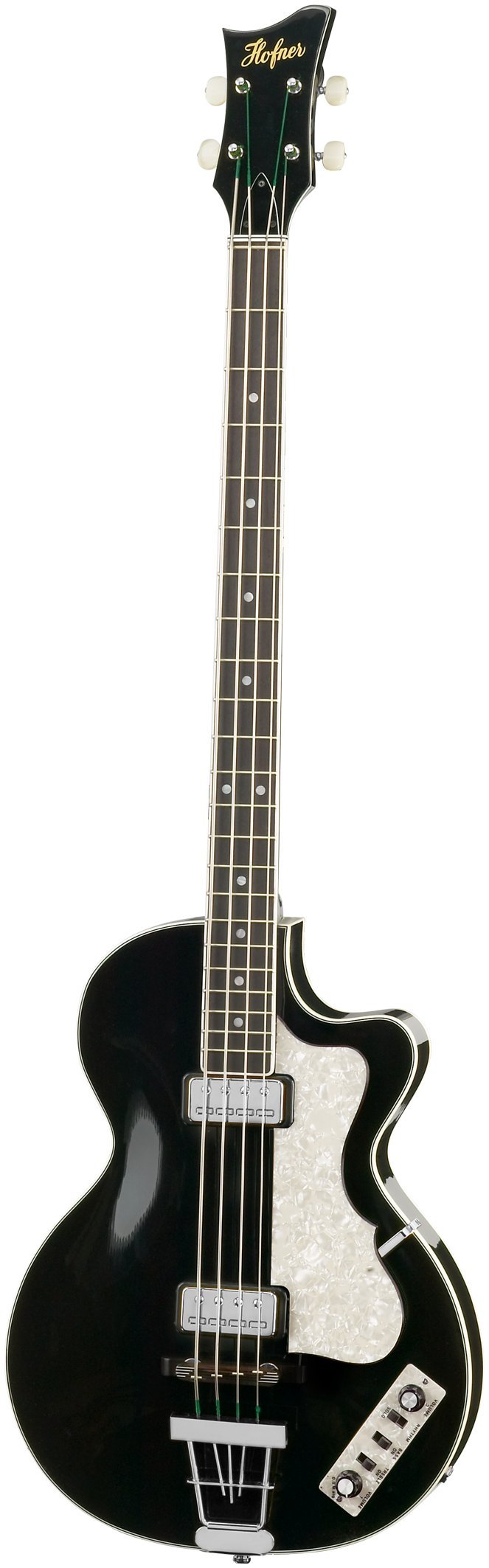 Hofner HCT-500/2-BK-O CT Club Bass, Schwarz mit Tasche