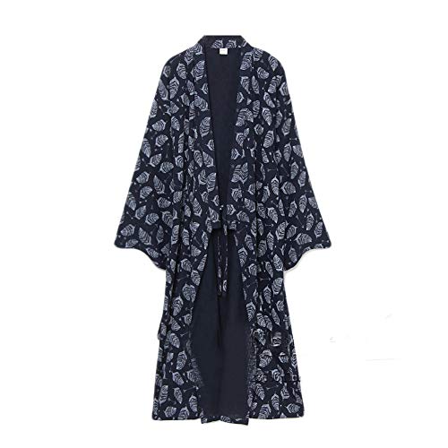 Fancy Pumpkin Yukata-Kimono-Robe-Pyjamas für Männer [Abstraktes Mustergröße L]