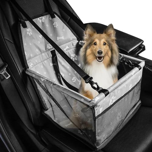 Hund for Auto-Rücksitz, atmungsaktiver Auto-Sitzerhöhung for Hunde, bequeme Haustier-Autotransporter for kleine Hunde und Haustier-Sitzerhöhung fürs Auto, Hunde-Auto-Sitzerhöhung und Hunde-Autositz in