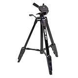 SLIK U884 4-Stage Compact Lightweight Folding Aluminum Travel Portable DSLR/SLR Video/Camera Tripod with 3-Way Pan Head for Canon Nikon Sony Cameras with Carry Case - Black (612-687)