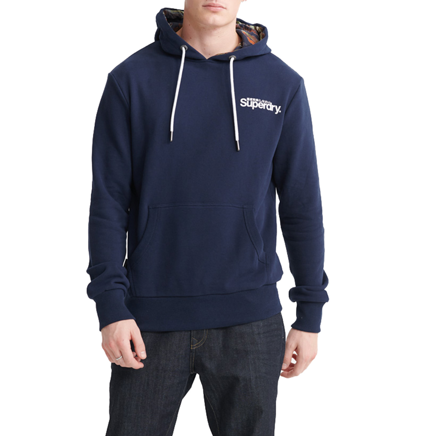 Superdry Super 5´S Hood UB Hoody Sweatshirt Herren navy XL