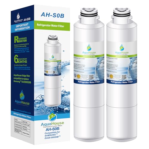 2x AH-S0B kompatibel für Samsung DA29-00020B Wasserfilter, HAF-CIN/EXP, DA97-08006A-B, DA29-00020A Kühlschrank Wasserfilter