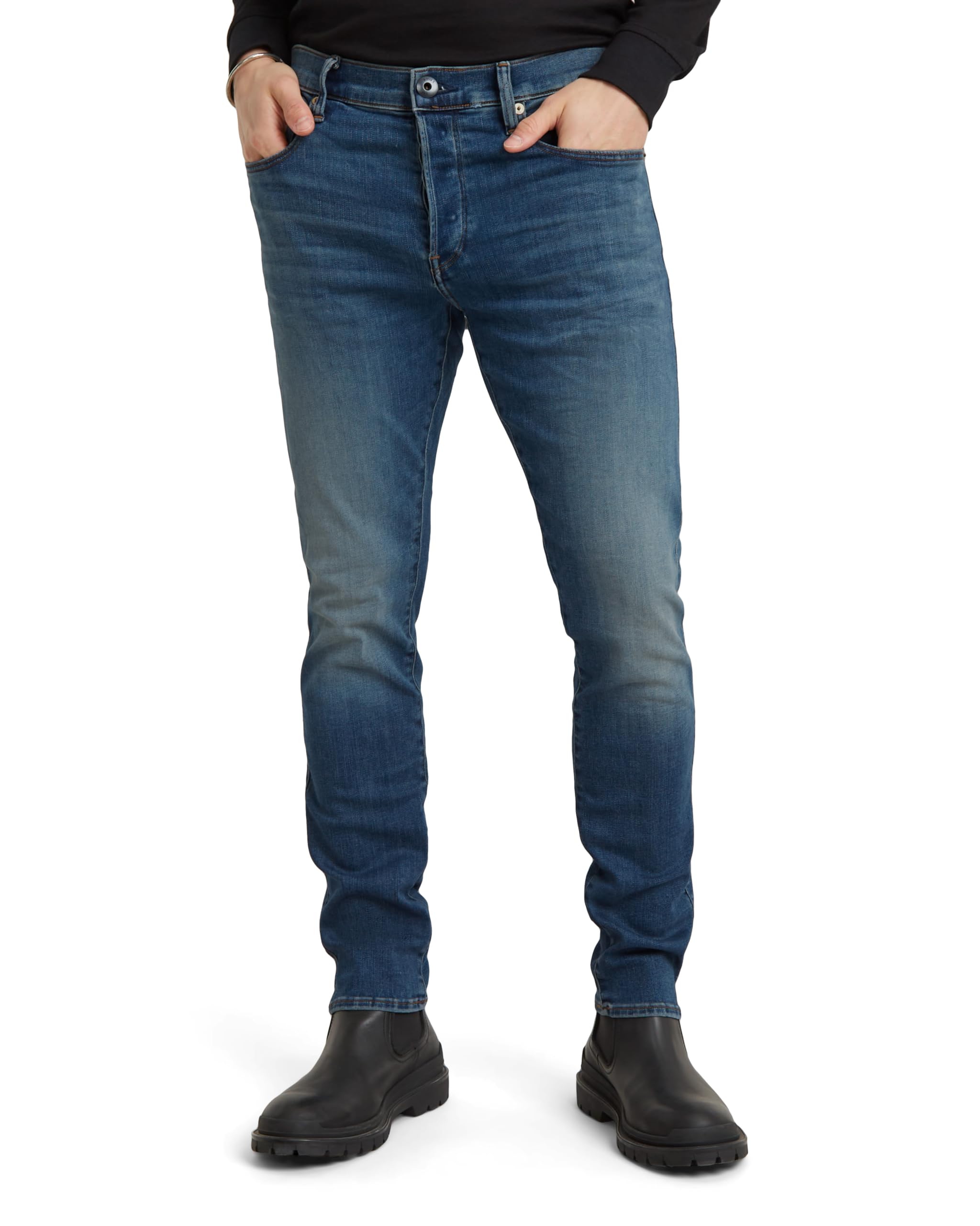 G-Star Herren 3301 Slim Jeans, Blau (vintage medium aged 51001-8968-2965), 26W / 32L