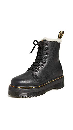 Dr. Martens Women's Jadon FL 8 Eye Boots, Black, 7 Medium US