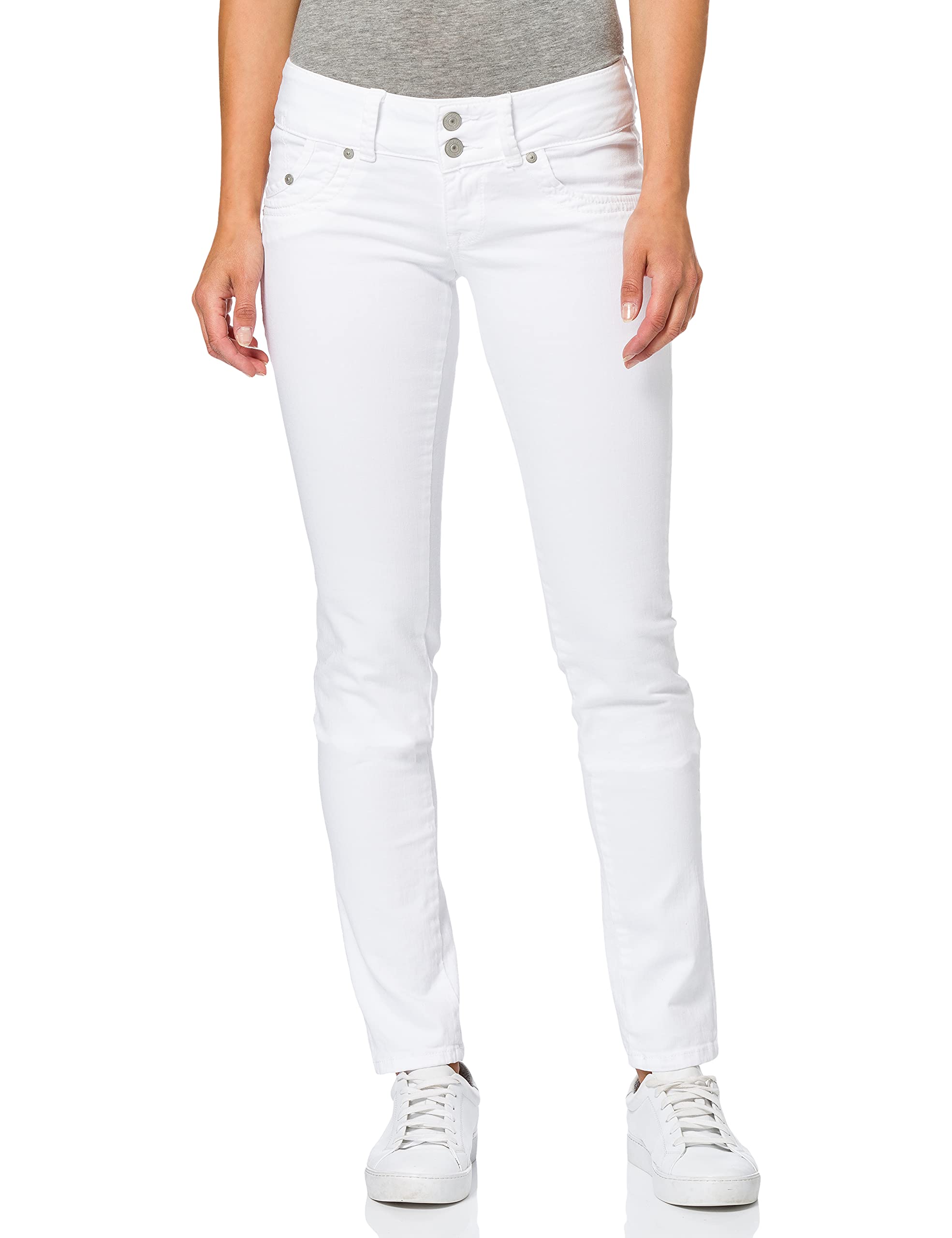 LTB Jeans Damen Molly Jeans, Weiß (White 100), 24W / 32L