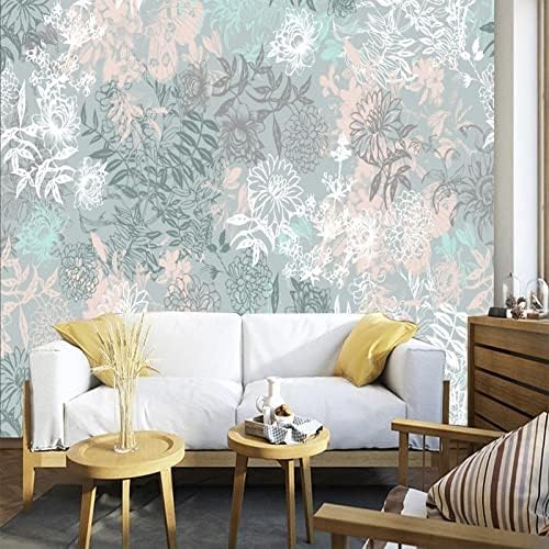 Vintage Elegante Blume Und Blatt 3D Tapeten Wanddekoration Fototapete Sofas Wohnzimmer Wandbild Schlafzimmer-150cm×105cm