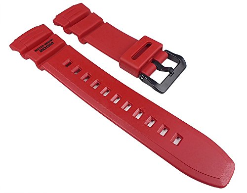 Casio Casio-24890-810 Armband aus Kunstharz, rot