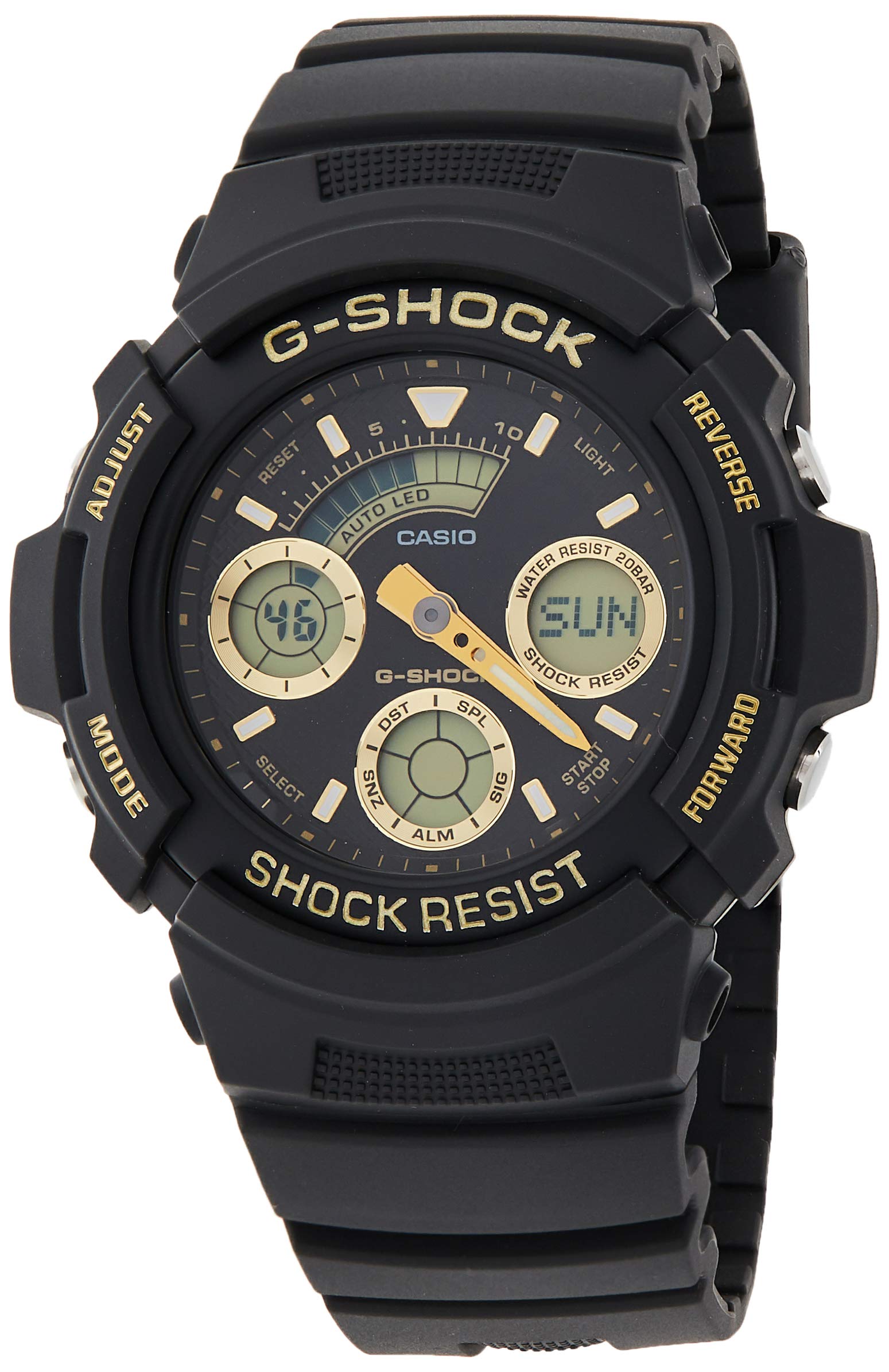 CASIO Herren Armbanduhr Analog-Digital Quarz Harz AW-591GBX-1A9ER