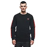 Dainese Pullover Stripes Sweater Sweatshirt Black red Fluo, L