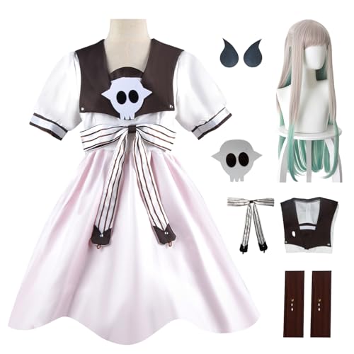 JGZGCG Yashiro Nene Cosplay Kostüm Komplettes Set mit Perücke Anime Toilet Bound Hanako Kun Cosplay Verkleidung Yashiro Nene Outfit Halloween Karneval Party Bühnenauftritt Kostüm für Erwachsene