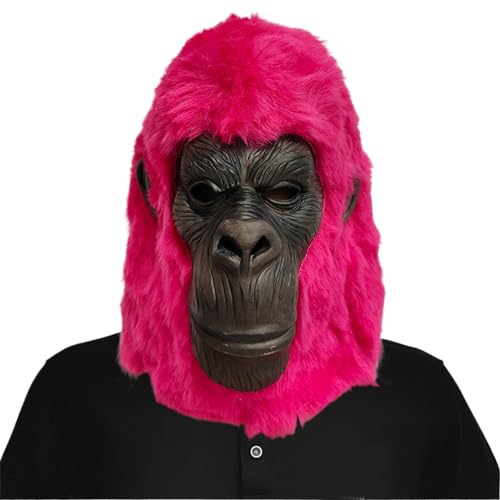 SANRLO Monkey Coslay Halloween Dress Up Full Head Latex For Women Man Halloween Party Carnivals Cosplay Party