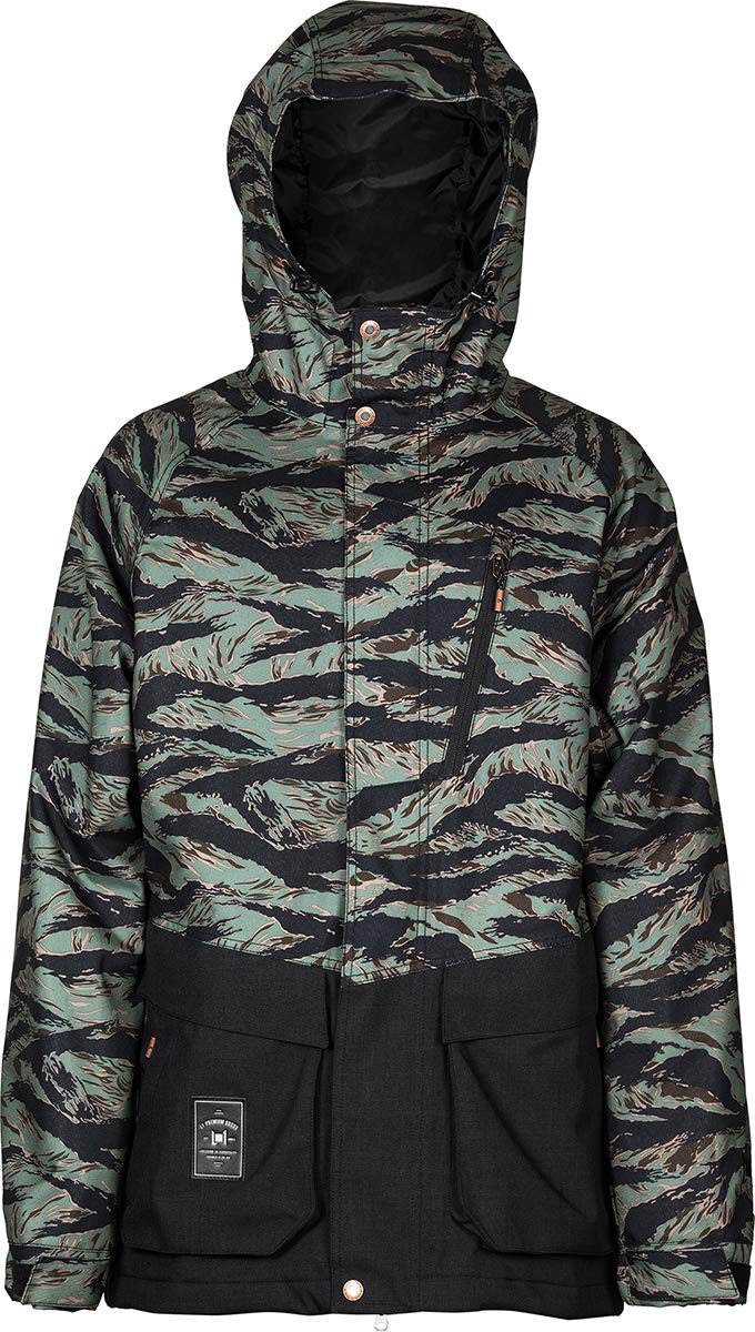 L1 Herren Ski- Snowboardjacke Legacy JKT´21, Größe:L, Farben:Tiger camo-Black