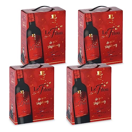 Le Sweet Filou - Bag-in-Box - Rotwein halbtrocken (4x3l)