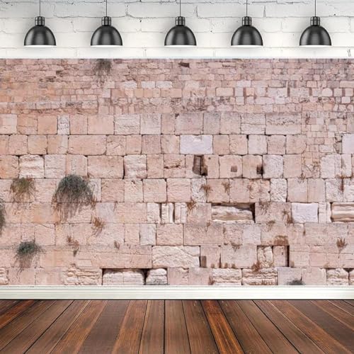 Klagemauer Fotografie Hintergrund Jerusalem Fotohintergrund Uralter Ziegelstein für Mauer Klagemauer Poster Israel Banner 300cmx200cm