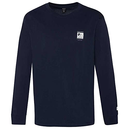 Protest Herren Longsleeve Shelby Ground Blue L