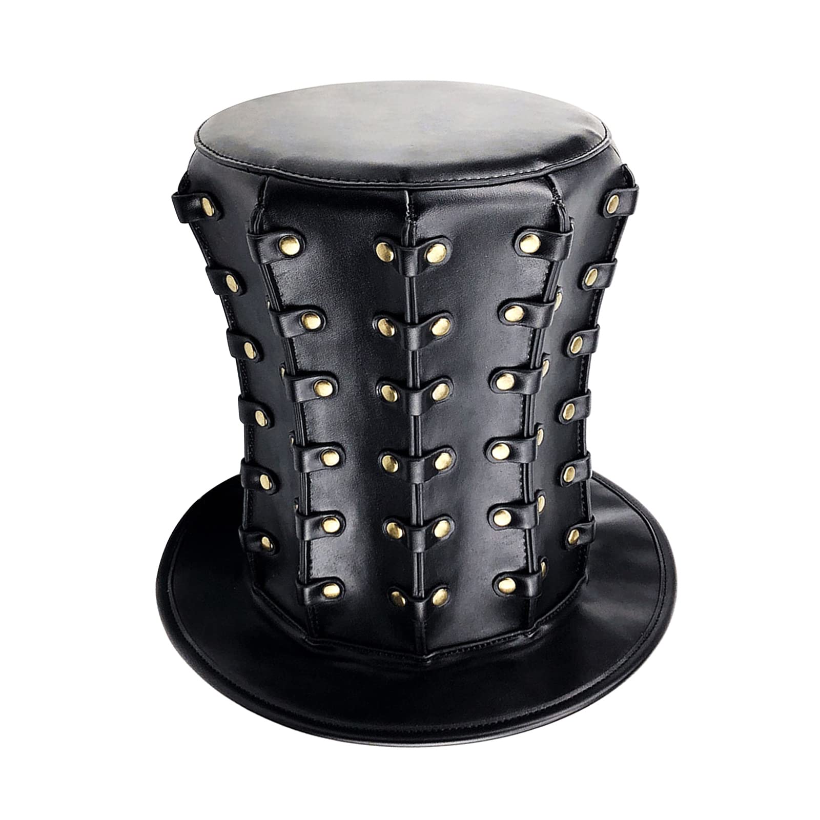 Ranuw Steampunk Männer Mit Brille Punk Zylinder Steampunk BowlerTop Maskerade Halloween Zylinder GothHat Zylinder