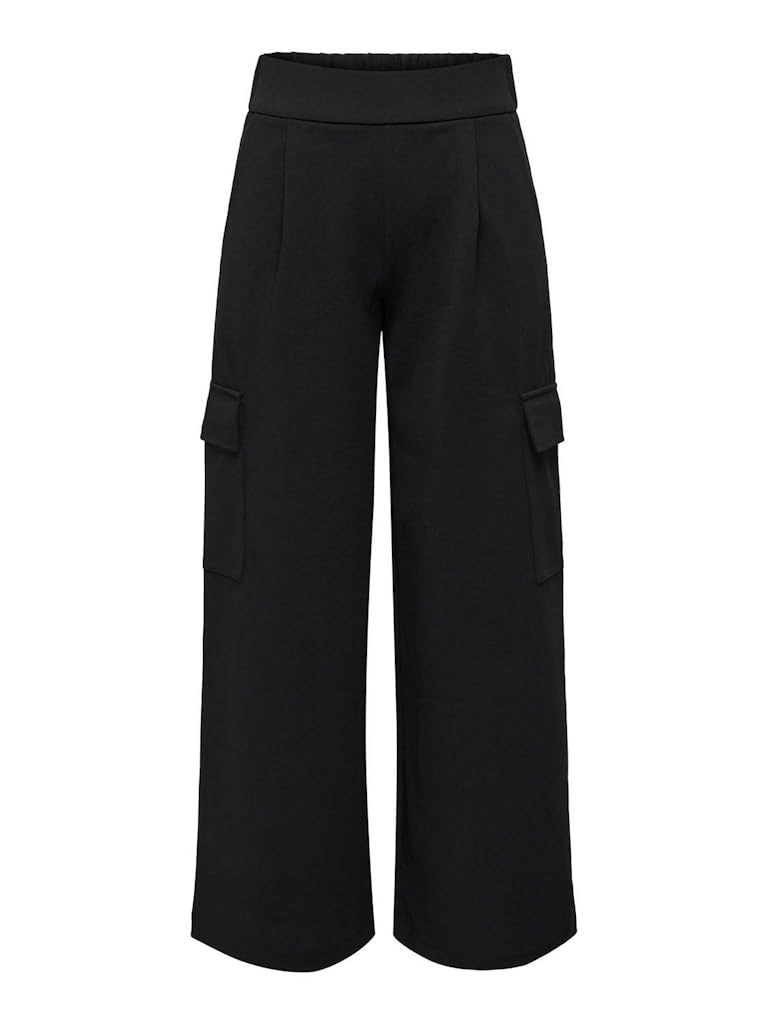 JdY Damen Jdygeggo Life Pocket Pant JRS Noos Hose, Schwarz, L / 32L EU