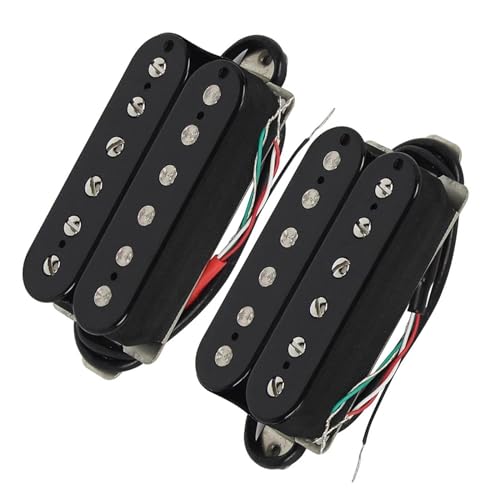 2-teiliges schwarzes Humbucker-Pickup-Set für E-Gitarre aus Keramik, Ersatz für Gitarrenteile Single-Coil-Tonabnehmer