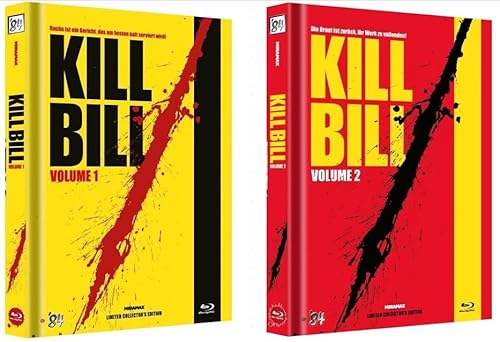 Kill Bill: Volume 1 und 2 - Blu Ray Mediabook 2er Set limitiert auf 300 Stück (Cover C) uncut