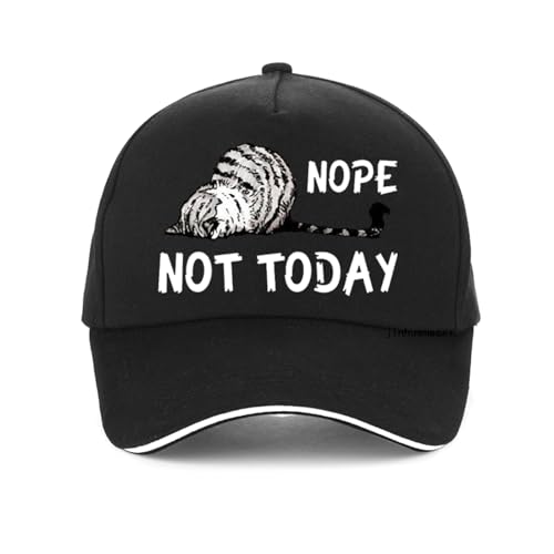 Bedruckte Baseballmütze aus gewaschener Baumwolle Sommer Golf Cap Nope Not Today Baseball Cap Frauen Cartoon Niedliche weibliche Hüte Verstellbare Snapback Caps Gorro Unisex Hut Geschenk