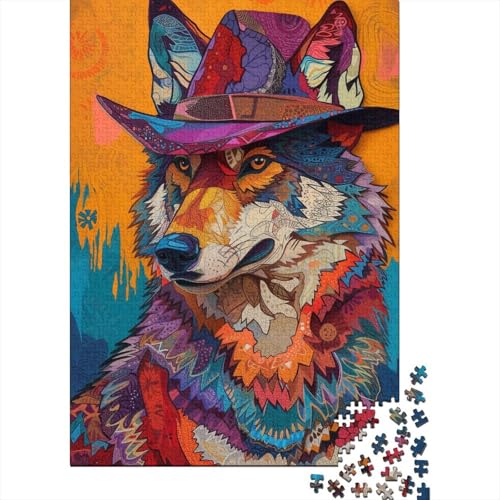 1000 Teile für Erwachsene, schwierige Puzzles, Tier-Wolf-Puzzles für Erwachsene und Jugendliche als Geburtstagsgeschenk, Geschenke für Erwachsene (Größe 75x50cm)