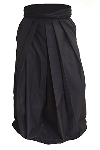 Budodrake Hakama Premium Mischgewebe schwarz (160)