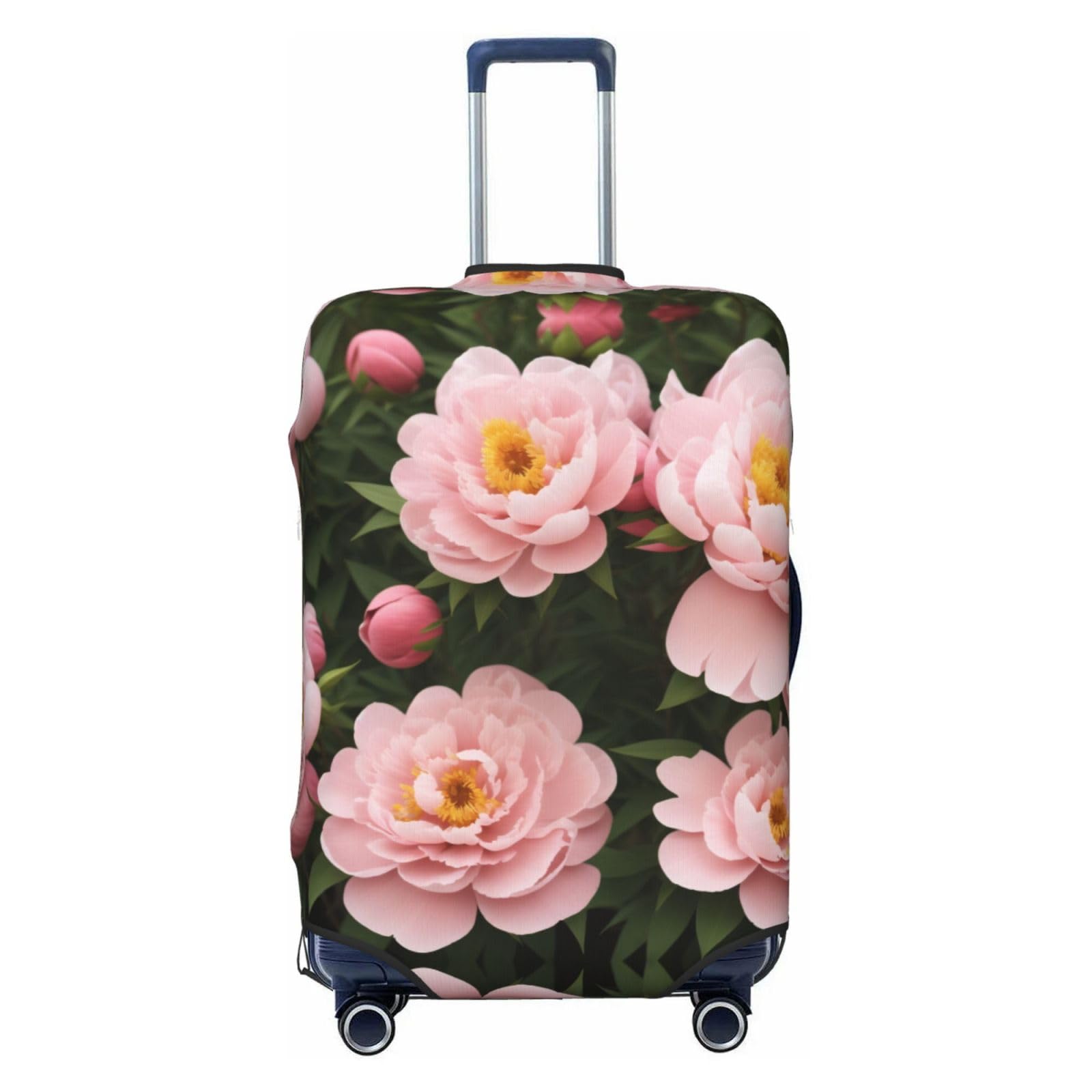 Miniks Peony Reisegepäckabdeckung, robuster Koffer-Schutz, passend für 45,7 - 81,3 cm große Gepäckstücke, klein, Schwarz, Small