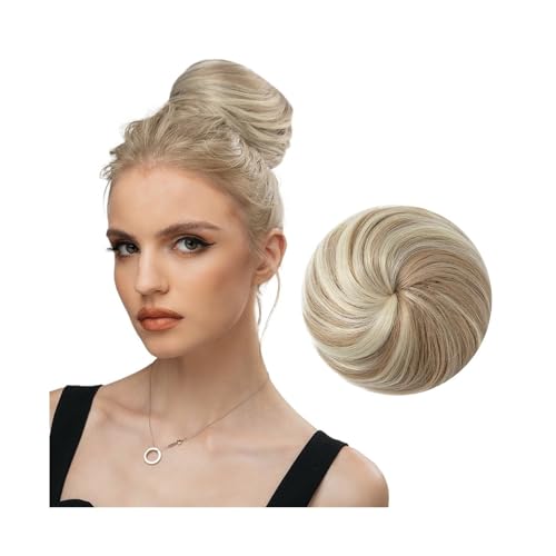 Haarteil Haargummi Synthetisches Haar, Dutt-Verlängerung, Clip-in-Haarteil, Kunsthaar-Schwanz, Donut, Kordelzug, Chignon, Haarteil, Hochsteckfrisur, Haarteil, Pferdeschwanz Haarverlängerung(16H613)