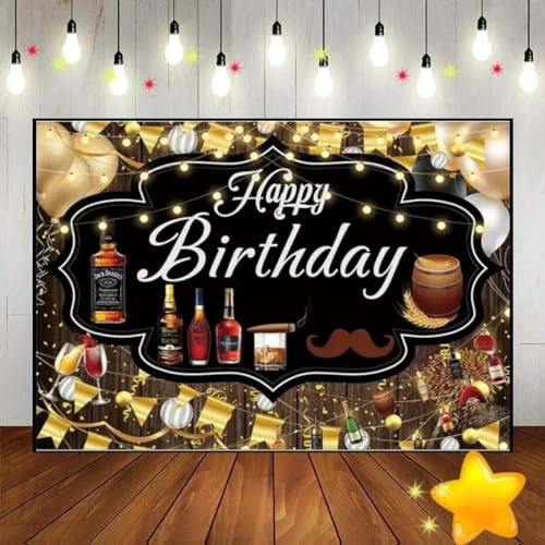 Alles Gute zum Geburtstag Dinosaurier Karikatur Sterne Wein Glas Zigarre Hintergrund Dekoration Baby Dusche Banner Kuste Hintergrund Party 210X150cm