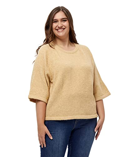 Peppercorn Damen Penelope 3/4 Sleeve Pullover Beige XXL