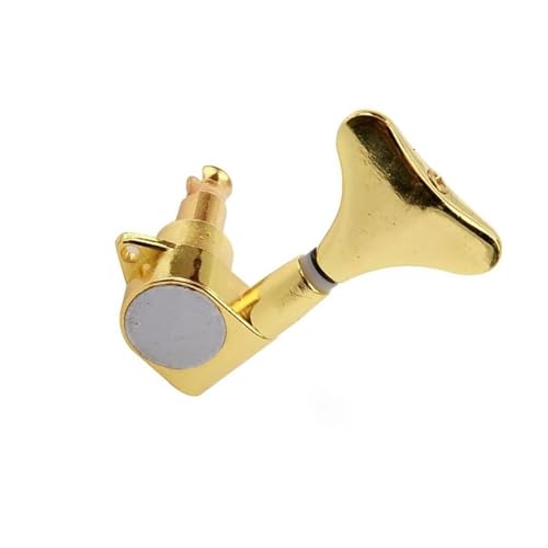 Strings Tuning Pegs Mechaniken Für Gitarre Neue verchromte Gitarren-Mechaniken, Stimmwirbel, Mechaniken 2R2L für 4-Saiter-Bass (Color : Gold)