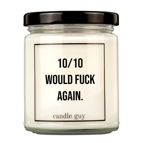 candle guy Duftkerze | 10/10 would fuck again. | Handgemacht aus 100% Sojawachs | 70 Stunden Brenndauer