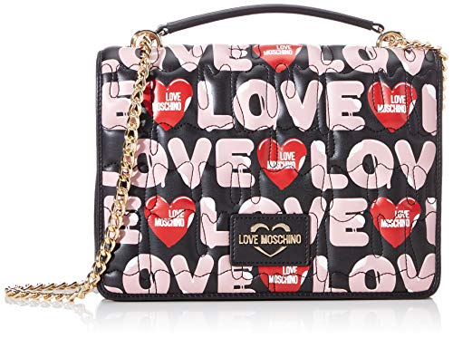 Love MoschinoJc4225pp0aDamenUmhängetascheMehrfarbig (Black Multicolor)9x19x26 Centimeters (W x H x L)