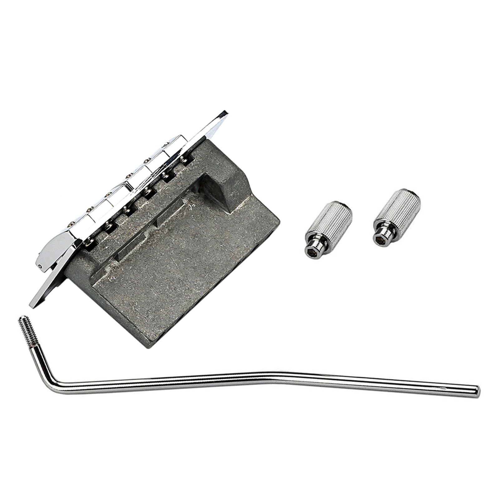 Styles Tremolo-Brücke für Gitarre, 6 Saiten, individuelle Sättel, E-Gitarre, Tremolo-Brücke mit Stange, einfach zu bedienen