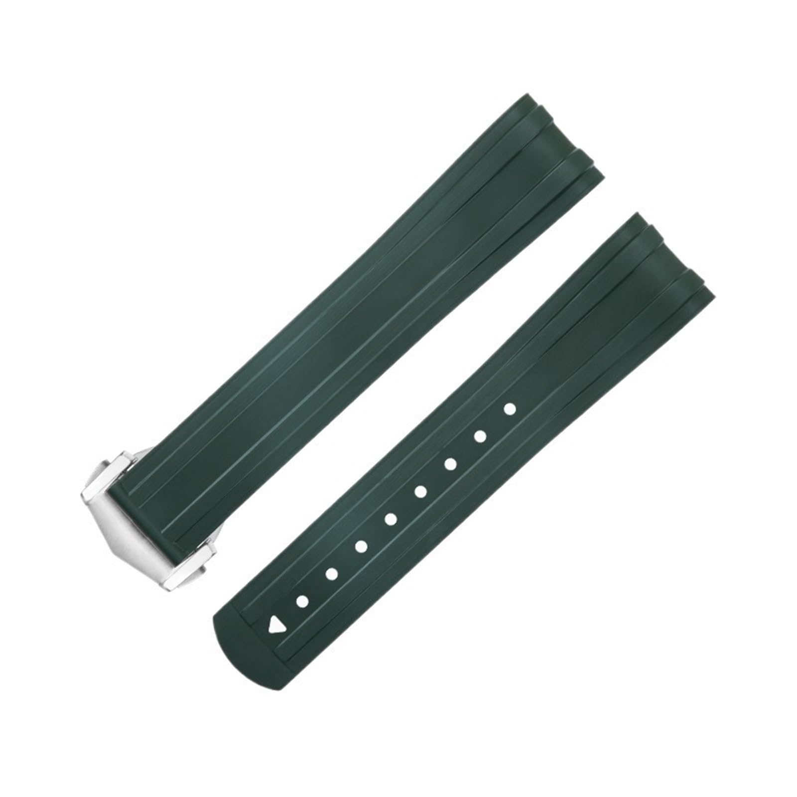 IOTUP Ersatzarmband für Omega-Armband, 20 mm, FKM, Fluorous Gummi, gebogenes Ende, für Seamaster 300 Tauchen, Edelstahl, Faltschnalle, Ersatzarmbänder, 20 mm, Achat