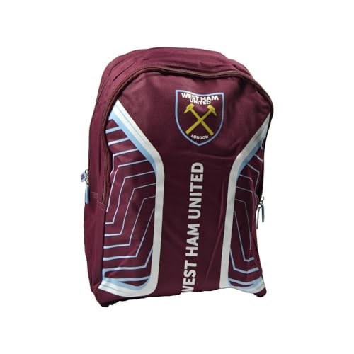 West Ham United FC - Herren/Damen Unisex Rucksack Flash (L) (Weinrot/Himmelblau)