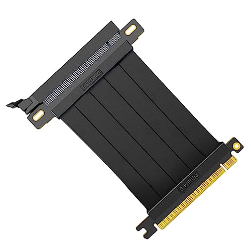 Qsvbeeqj Hochleistungs-Grafikkarte PCI-E X 16 Verlängerungskabel PCI für Express Shielded Extender für GPU Vert