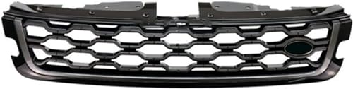 Kühlergrill Frontstoßstange Nierengitter für Range Rover Evoque Stile 2020 2021 2022, Auto Frontgrill Dauerhaft Front Grill Renngrill,B-Argento