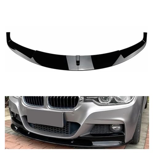 Splitter Auto Frontspoilerlippe Karosseriebausatz ABS-Kunststoff Untere Splitterschutzplatte Für F30 F31 F35 3er-Serie Sport 2012-2018 Frontlippe(Gloss Black A)